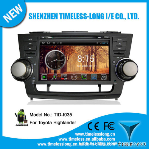 Android System Car Multimedia for Toyotal Hilander with GPS iPod DVR Digital TV Bt Radio 3G/WiFi (TID-I035)